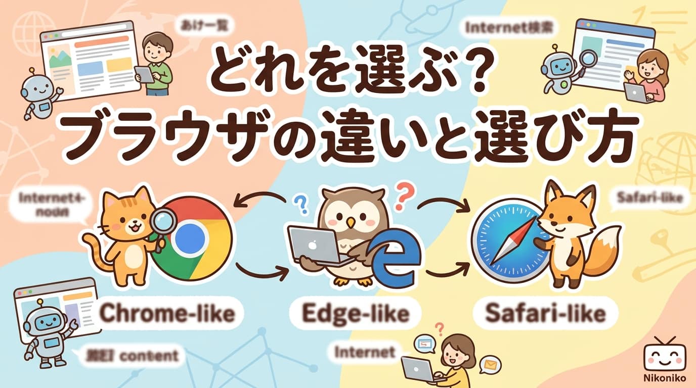 第2回 ブラウザの違い（Chrome・Edge・Safari）解説動画のサムネイル